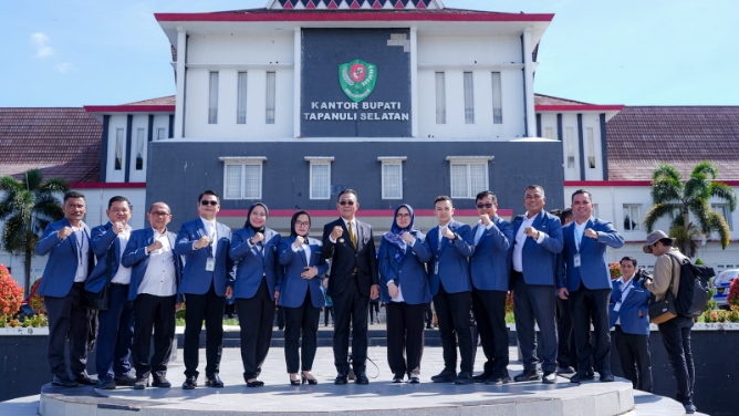 Peserta Pelatihan Kepemimpinan Nasional (PKN) Tingkat II Angkatan XII Tahun 2026 melakukan Visitasi Kepemimpinan Nasional (VKN) di Badan Penanggulangan Bencana Daerah (BPBD) Kabupaten Tapanuli Selatan.