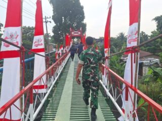 Jembatan Gantung Garuda Kini Sudah Bisa Dilewati
