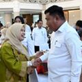 Wakil Bupati Deli Serdang Lom Lom Suwondo usai menghadiri Entry Meeting Sosialisasi Penilaian Maladministrasi Penyelenggaraan Pelayanan Publik Tahun 2026 yang digelar Perwakilan Ombudsman Republik Indonesia Provinsi Sumatera Utara di Aula Raja Inal Siregar, Kantor Gubernur Sumatera Utara, Medan, Rabu (29/7/2026).