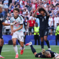 Charles De Ketelaere merayakan gol keduanya ke gawang Amerika Serika (USA). Belgia menang 1-4 dan melaju ke 8 besar Piala Dunia 2026 untuk menghadapi Spanyol.(HO/via nbcnews)