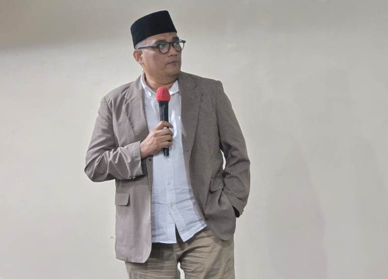 Prof. Muhammad Yafiz saat menjadi narasumber dalam Seri Diskusi PW ISMI Sumut, yang dihadiri Prof Nispul Khoiri, di Seri Diskusi PW ISMI Sumut, Kamis (23/7/2026).(HO/kaldera)