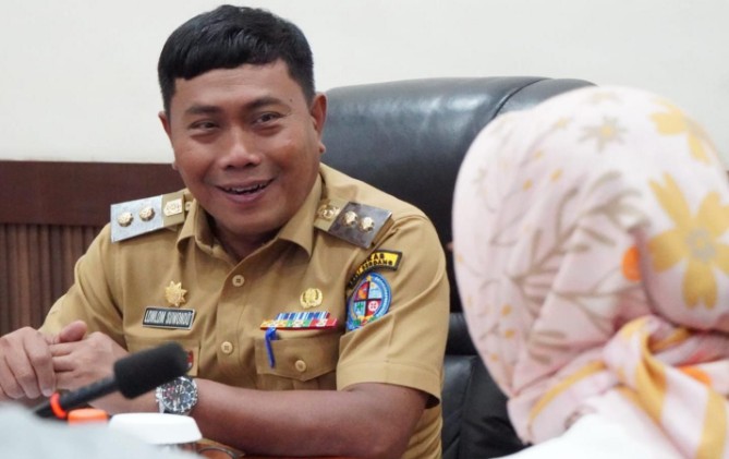 Wakil Bupati Deli Serdang Lom Lom Suwondo SS menerima audiensi jajaran PT Rafflesia Ina di Kantor Bupati Deli Serdang, Senin (3/8/2026).