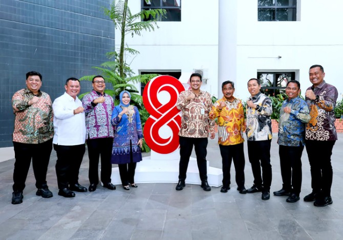 Bobby Nasution saat Rapat Koordinasi Forkopimda se-Sumatera di Balairungsari BP Batam, Rabu (12/8/2026).