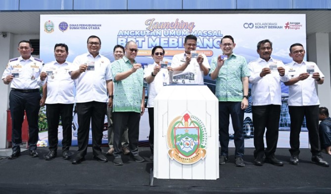Bank Sumut mendukung digitalisasi layanan Bus Rapid Transit (BRT) Medan-Binjai-Deli Serdang (Mebidang) melalui penggunaan Kartu Smartcash sebagai alat pembayaran nontunai.