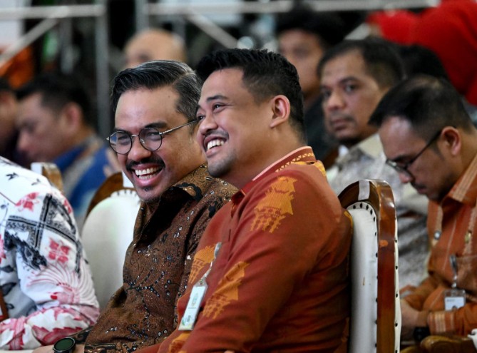 Bobby Nasution saat menghadiri Bursa Wirausaha Unggulan yang digelar Universitas Sumatera Utara (USU) di Auditorium USU, Medan, Kamis (20/8/2026).