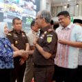 Penandatanganan Nota Kesepahaman (MoU) dan Perjanjian Kerja Sama tentang percepatan pendaftaran tanah wakaf di Aula Raja Inal Siregar, Kantor Gubernur Sumatera Utara, Kamis (27/8/2026).