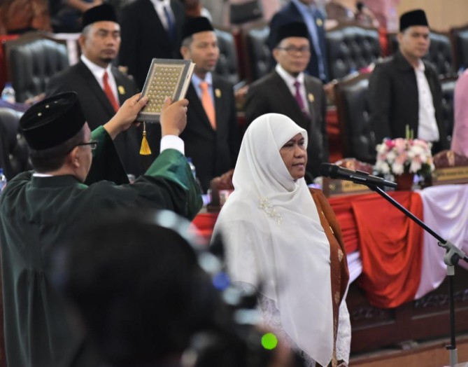 Sri Rejeki resmi dilantik sebagai Wakil Ketua DPRD Kota Medan masa jabatan 2024-2029 menggantikan Rajudin Sagala dalam rapat paripurna DPRD Medan, Selasa (1/9/2026).