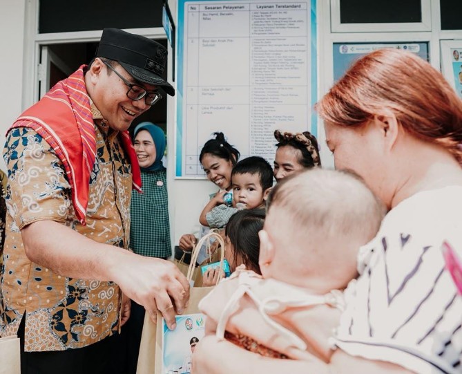 Pemerintah Kabupaten Deli Serdang meresmikan hasil renovasi Puskesmas Pembantu (Pustu) Bintang Meriah di Kecamatan Pancur Batu, Sabtu (5/9/2026).