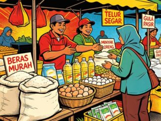 Warga Serbu Pasar Murah Pemko Medan, 1,5 Ton Beras Ludes