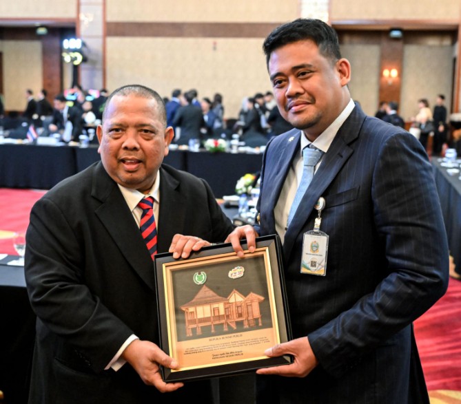 Bobby Nasution dalam Chief Ministers’ and Governors’ Forum (CMGF) IMT-GT ke-32 di Hotel JW Marriott Medan, Rabu (9/9/2026).