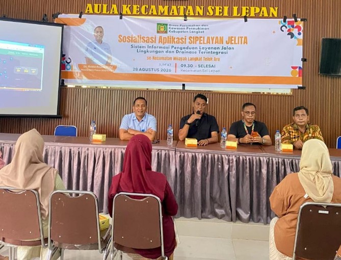 Pemerintah Kabupaten Langkat melalui Dinas Perumahan dan Kawasan Permukiman (Perkim) dibawah kepemimpinan Robby Rezeki terus mendorong peningkatan kualitas pelayanan publik melalui pemanfaatan teknologi informasi.