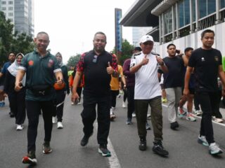 Ribuan Warga Padati Lapangan Merdeka, Wagub Sumut Lepas Fun Run 5K HUT TNI