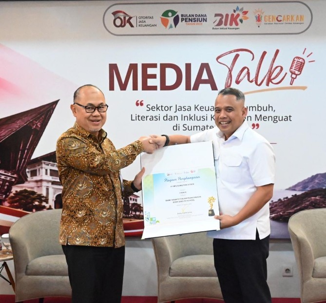 Kegiatan OJK Sumatera Utara bersama media partner di Medan, Selasa (22/9/2026).