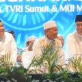 Ribuan warga memadati Taman Stadion Teladan untuk mengikuti peringatan Maulid Nabi Muhammad SAW 1448 Hijriah yang digelar Pemerintah Kota Medan, Minggu (27/9/2026) malam.