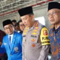 Ketua Umum Pimpinan Pusat (PP) Muhammadiyah Prof. Dr. Haedar Nashir, M.Si bersama Kapolri Jenderal Polisi Listyo Sigit Prabowo meninjau langsung progres pembangunan sejumlah venue di Kampus Terpadu Universitas Muhammadiyah Sumatera Utara (UMSU), Senin (28/9/2026).