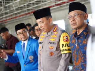 Venue Muktamar 2027 Dikebut, Haedar Nashir dan Kapolri Tinjau Kampus Terpadu UMSU