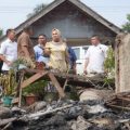 Kebakaran menghanguskan empat rumah warga di Dusun Pamah Tambunan, Desa Pamah Tambunan, Kecamatan Salapian, Kabupaten Langkat, Sabtu (24/10/2026).