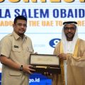 Bobby Nasution saat menerima Duta Besar UEA untuk Republik Indonesia Abdulla Salem Aldhaheri di Aula Tengku Rizal Nurdin, Rumah Dinas Gubernur Sumut, Jalan Sudirman, Medan, Rabu (28/10/2026).
